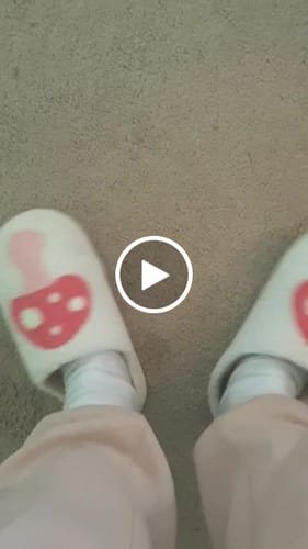 Customer video review of Lover's Plush Slippers