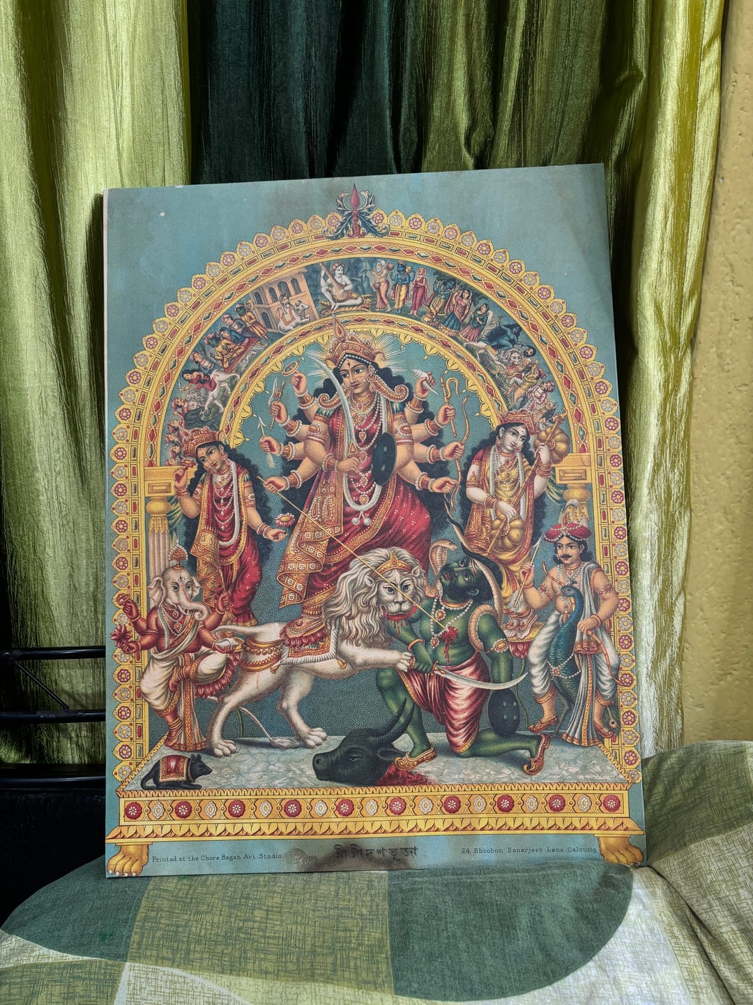 Customer photo review of Maa Durga, West Bengal, Calcutta, India Wall Art Print