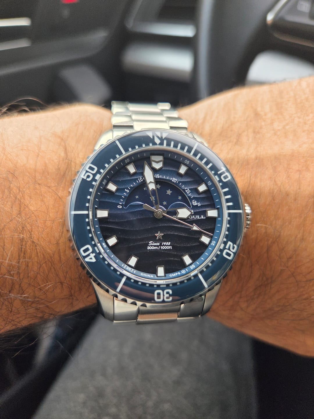 Customer photo review of Ocean Series Moon Phase Diving Watch 43.5mm