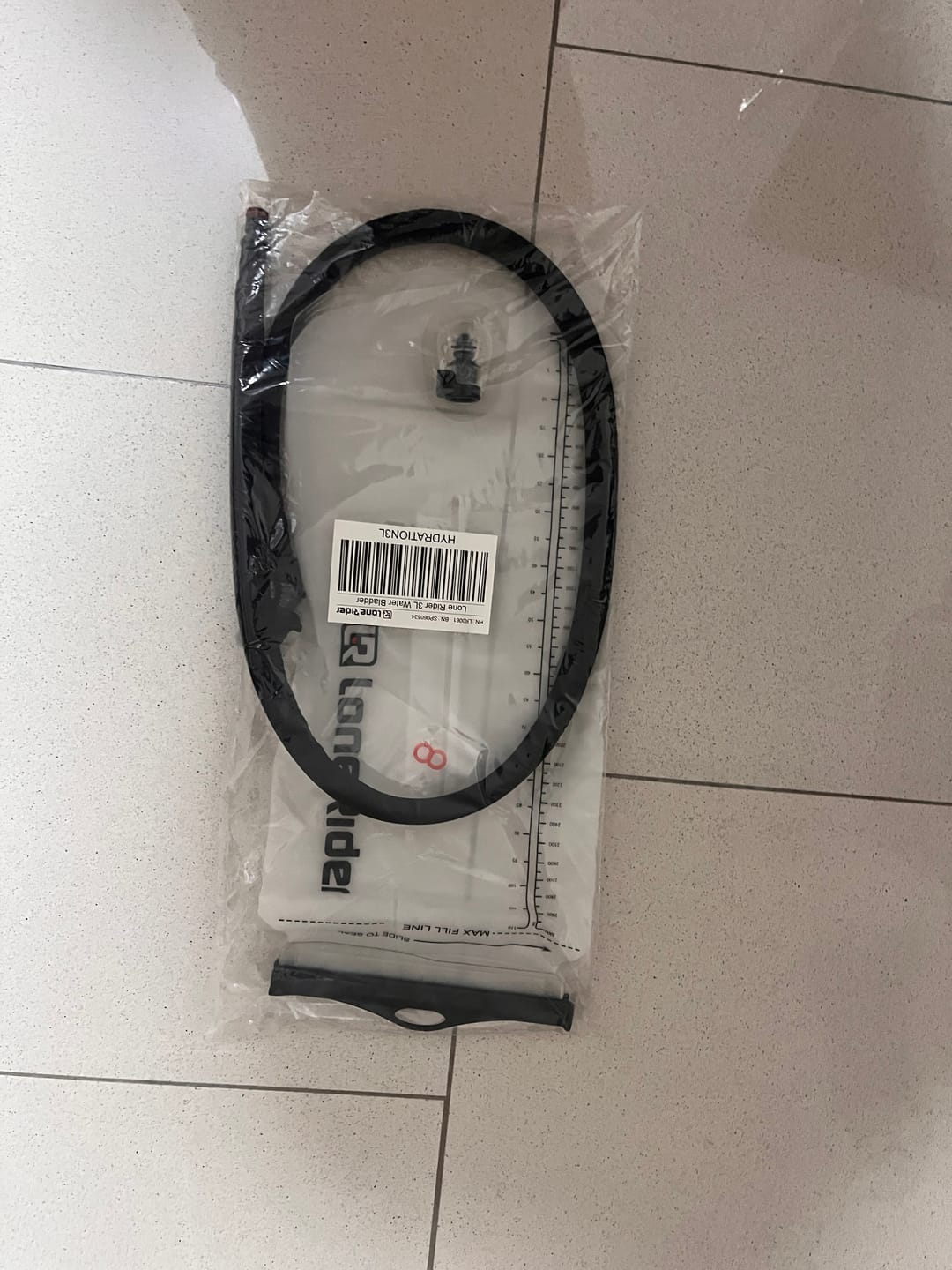 Customer photo review of Hydration Bladder 3L