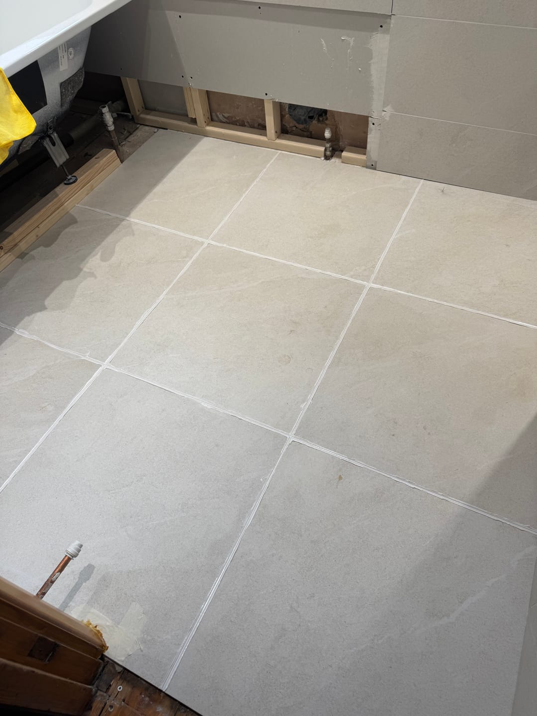 Customer photo review of Gopoxy Poly Grout (White)