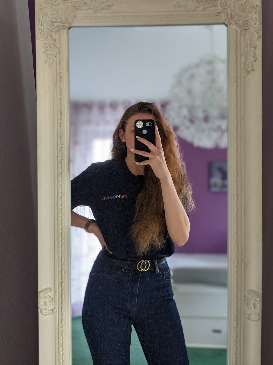 Customer photo review of FEMINIST. - Premium T-Shirt