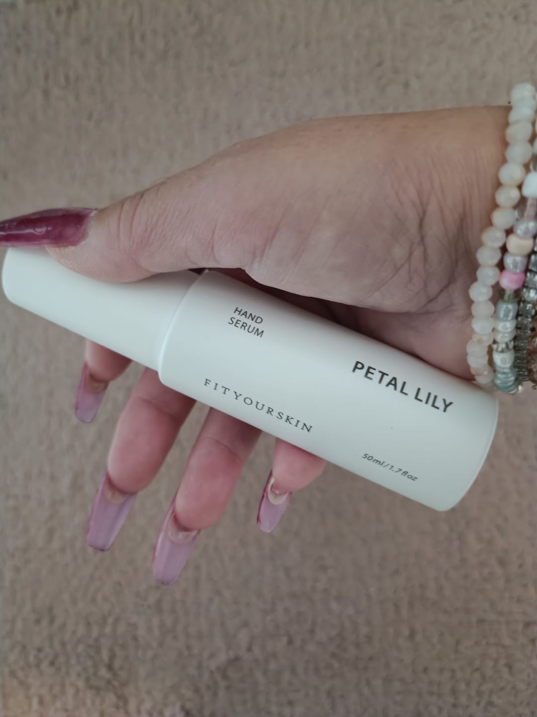 Customer photo review of Fit Your Skin Håndserum (50ml) White Tea
