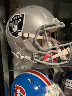 Customer photo review of Las Vegas Raiders Riddell Speed Authentic Helmet