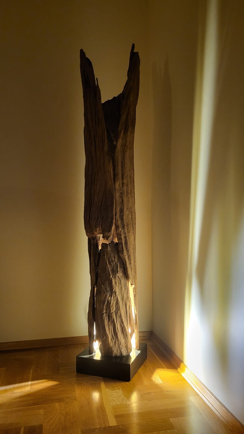 Customer photo review of Teakholz Stehlampe ALMA | Höhe 180 cm