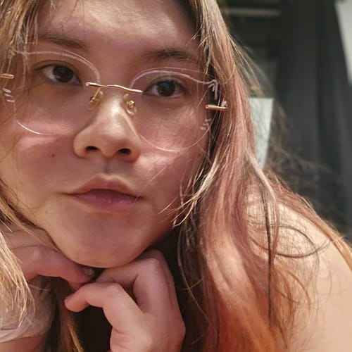 Customer photo review of Meow Eyeglasses