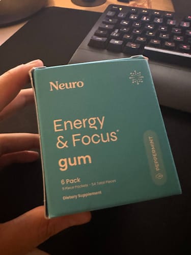 Customer photo review of Energy & Focus Gum