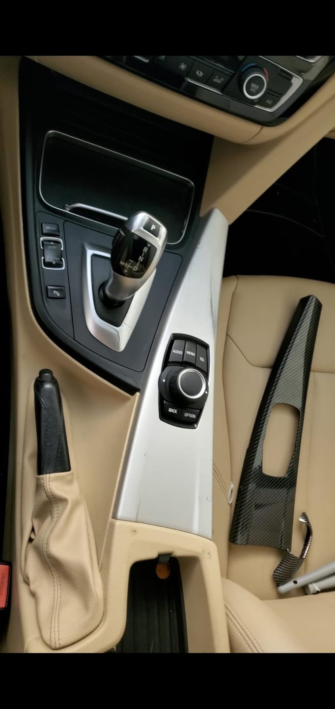 Customer photo review of Carbon Fiber Multimedia Cover Sticker Wrap ABS Decal Trim for BMW F30 F31 F34 3GT F32 F36 Accessories - Not Compatible with F33 Convertible