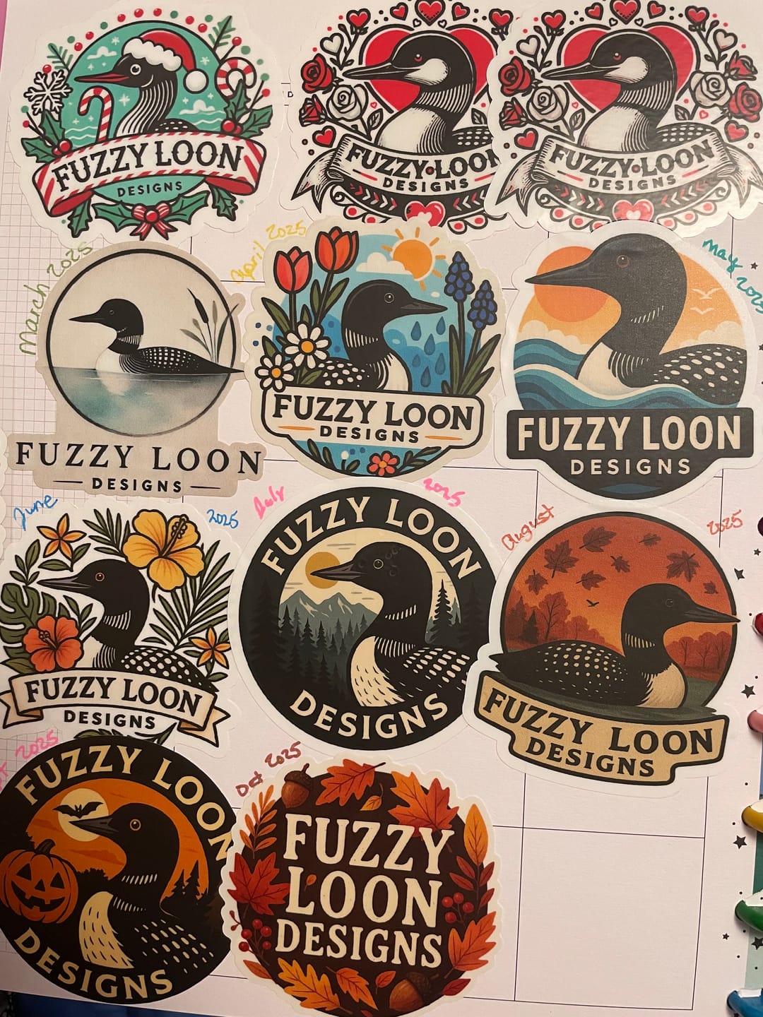 Customer photo review of STICKER CLUB | Monthly Sticker Subscription