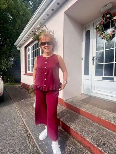 Customer photo review of Nessa Wine Frill Detail Set
