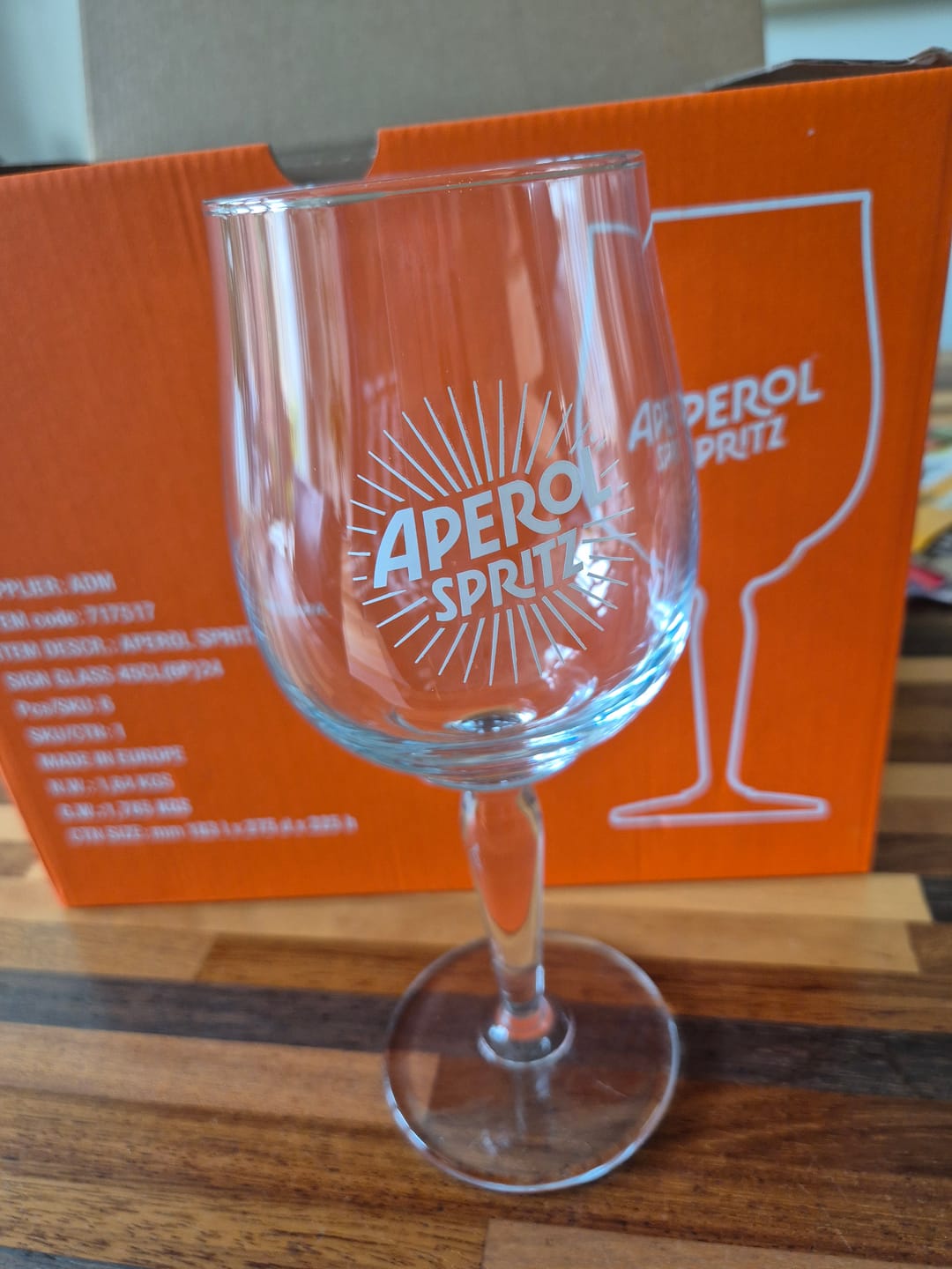 Customer photo review of Aperol Spritz Glazen - 450 ml - Officieel Glas - 6 stuks