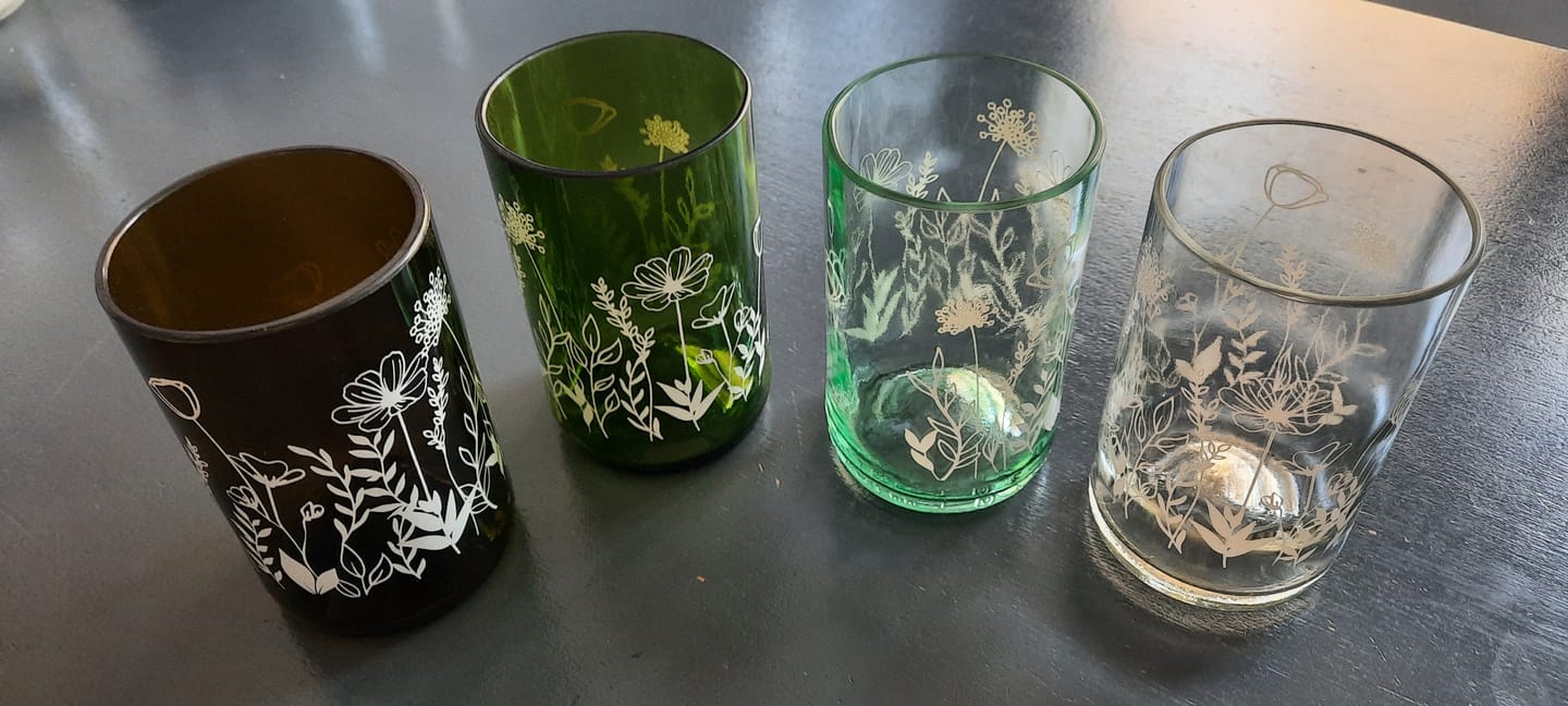 Customer photo review of La Suisse - Set de 4 verres transparents