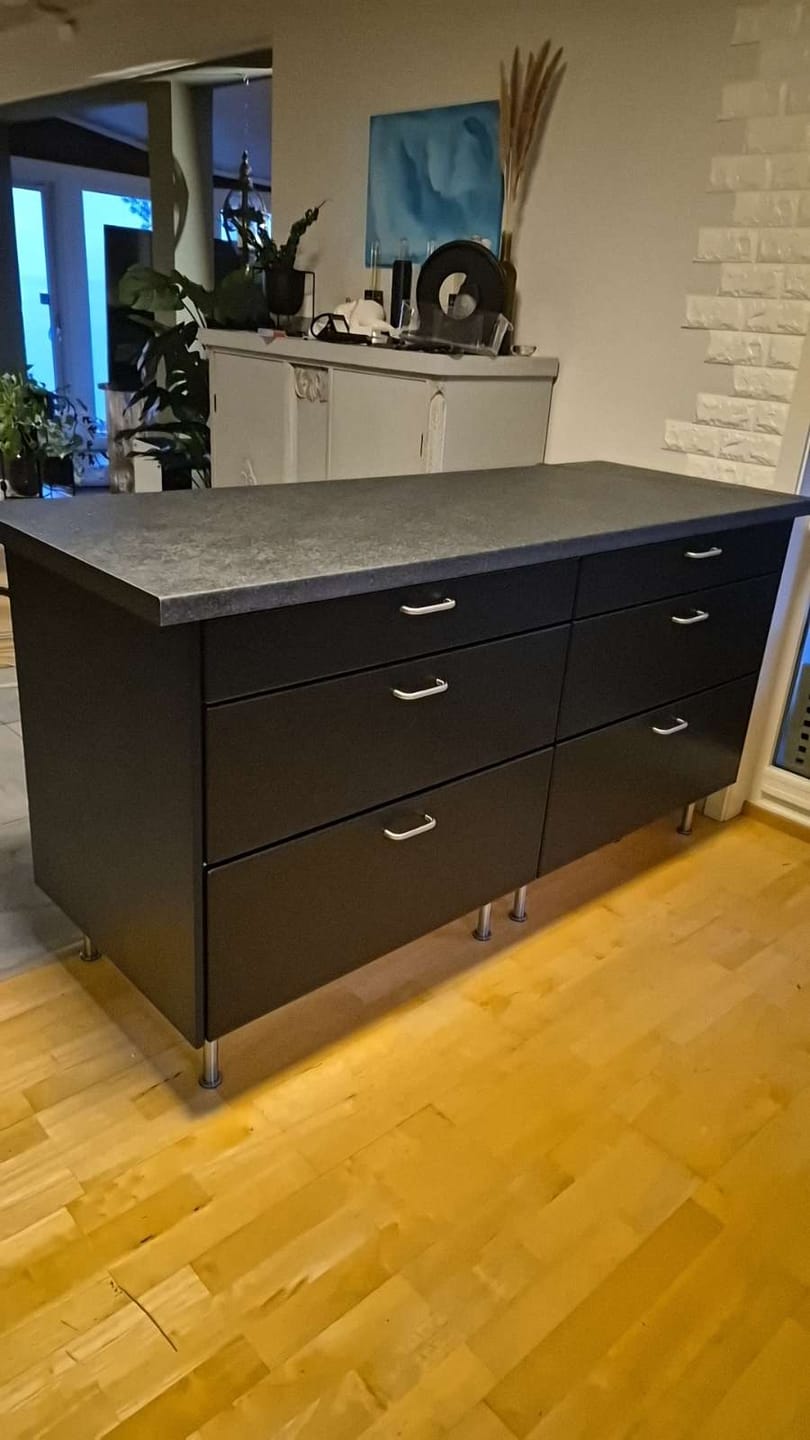 Customer photo review of Treverk sort matt kontaktplast