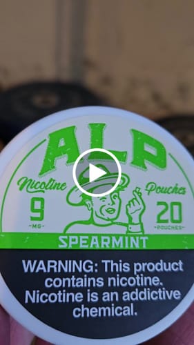 Customer video review of Spearmint Nicotine Pouches