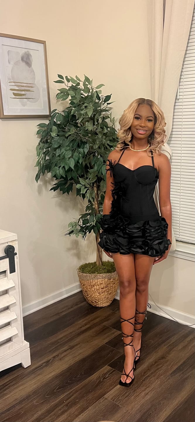 Customer photo review of Neveah Mini Dress