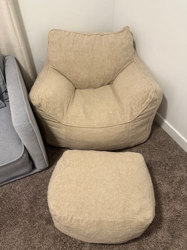 Customer photo review of DODO LOUNGE CHAIR - TEDDY FLEECE