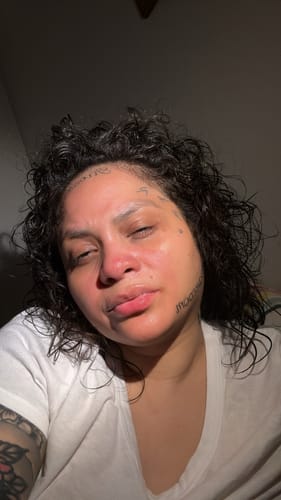 Customer photo review of 2X Extreme lip filler pen with TINT