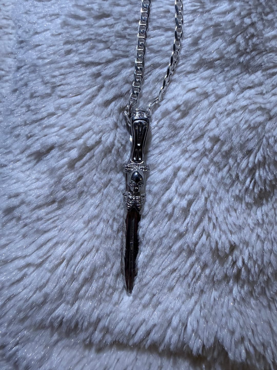 Customer photo review of 3MM STERLING SILVER MARINER CHAIN