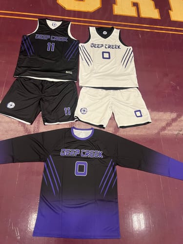 Customer photo review of Custom Black White Double Side Sets Basketball Jersey