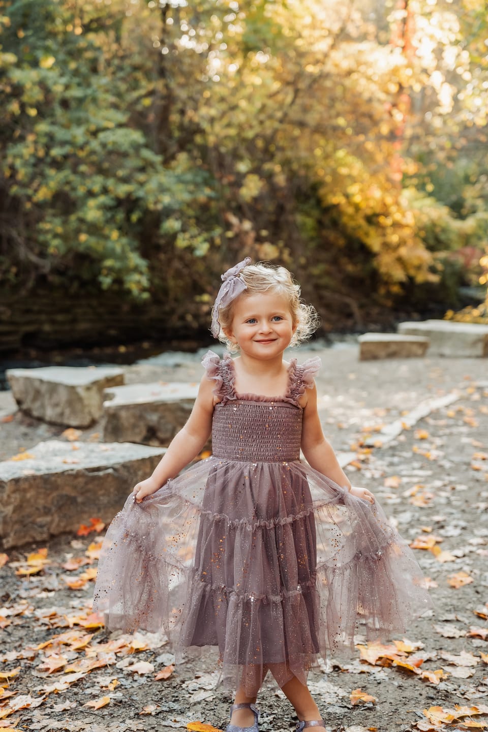 Customer photo review of Glimmer Dress - Sugared Plum