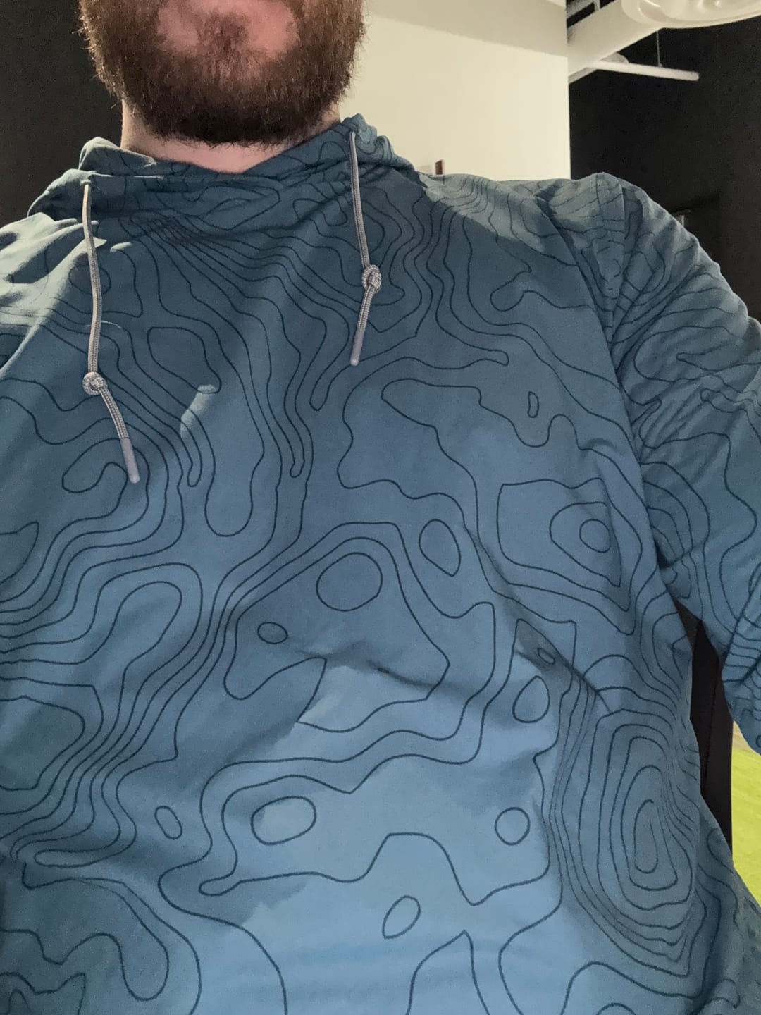 Customer photo review of Topo (Inverted) – Performance Hoodie