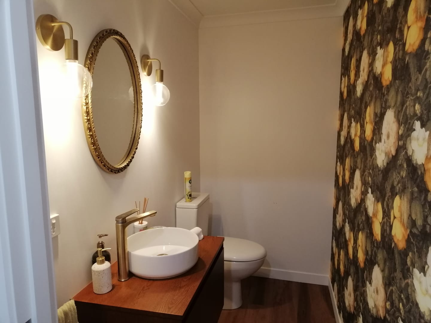 Customer photo review of Dutch Floral Wallpaper - Yellow
