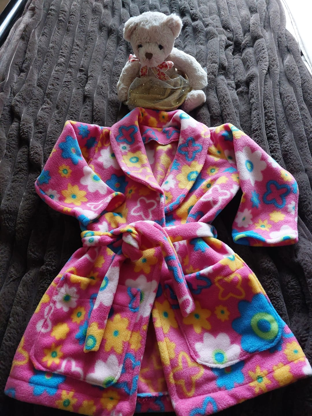 Customer photo review of Pink Garden Anti Pill Polar Fleece Fabric