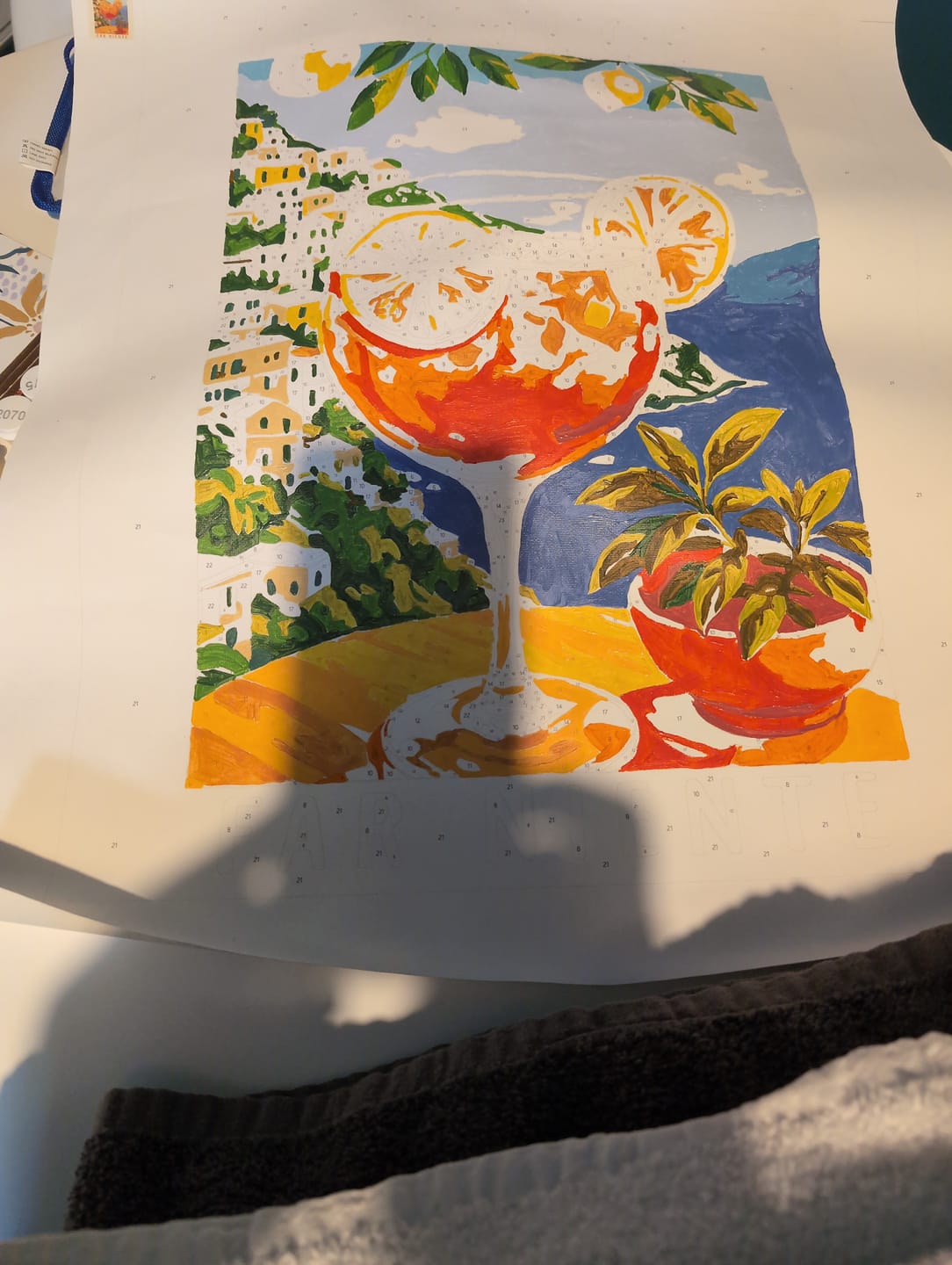Customer photo review of Aperol in Italy | Paint by Numbers