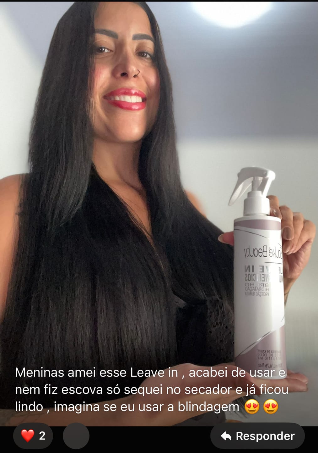 Customer photo review of Leave - In Spray Multibenefícios Spray