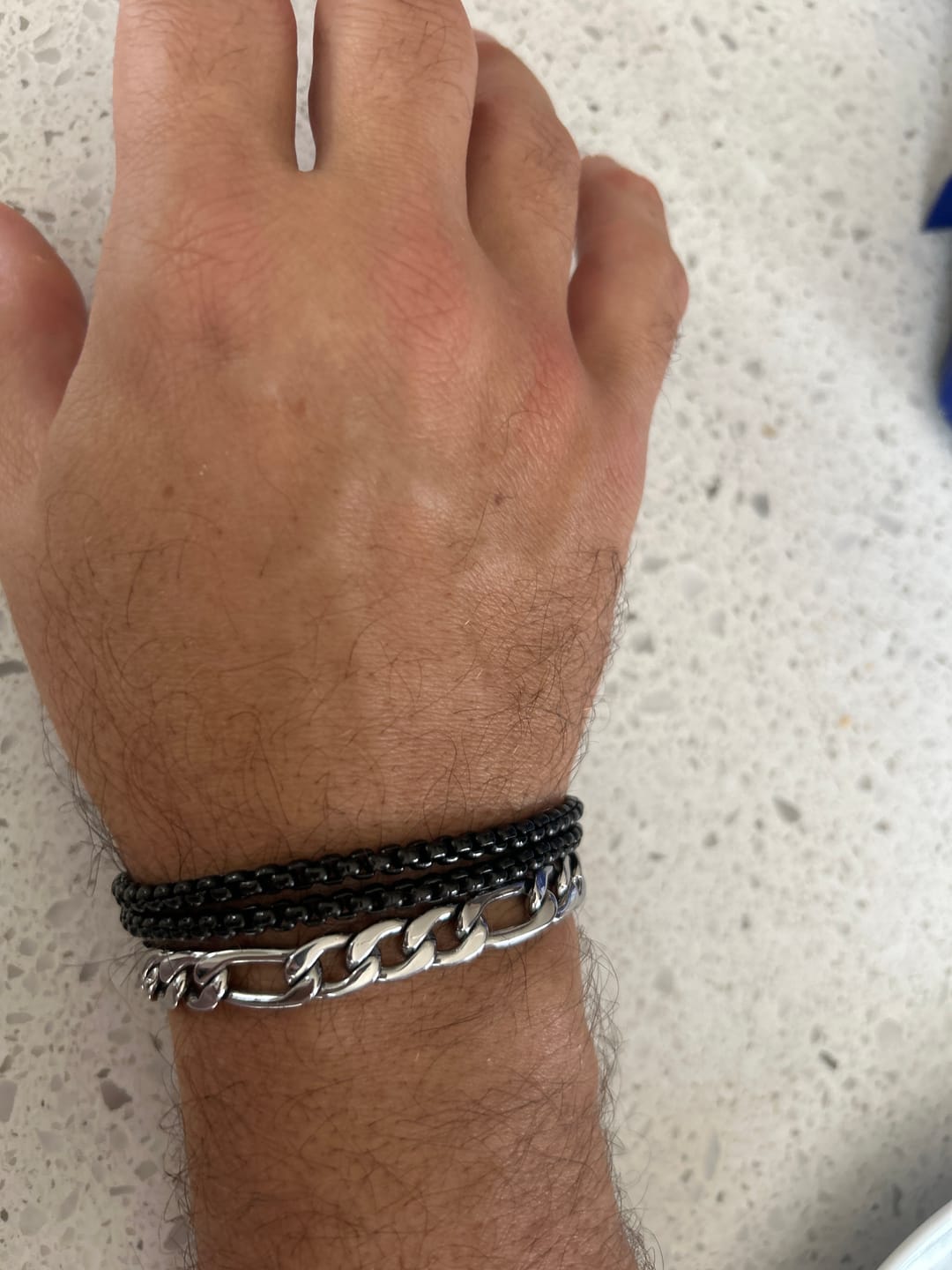 Customer photo review of 9mm Figaro Link Bracelet