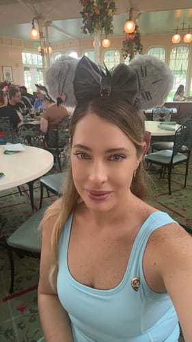Customer photo review of Eeyore Fur Mickey Ears