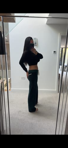 Customer photo review of Allegra Campus Collection By Caitlin - Forest Green/Ivory Jogger