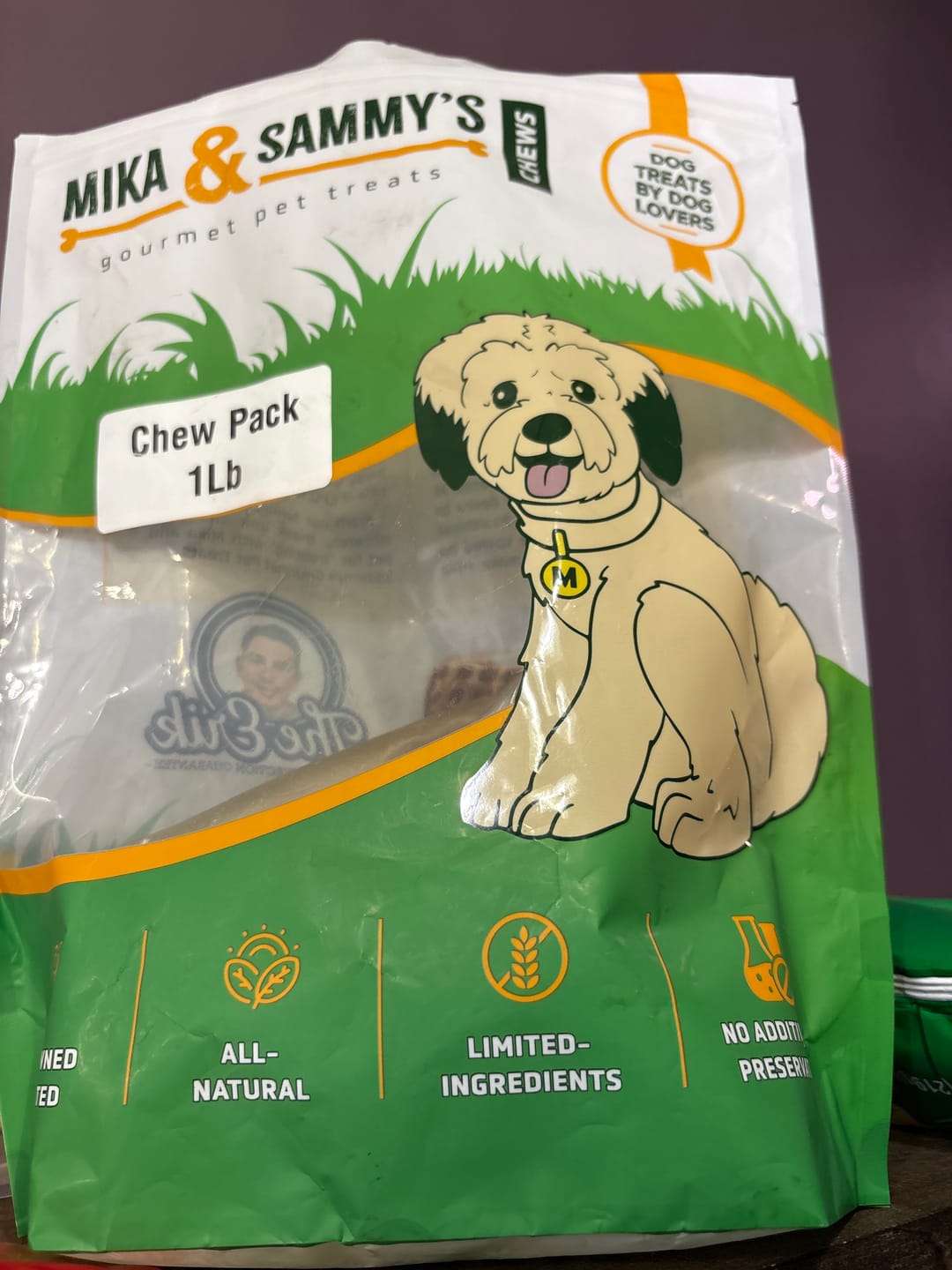 Customer photo review of 1 LB Chew Pack