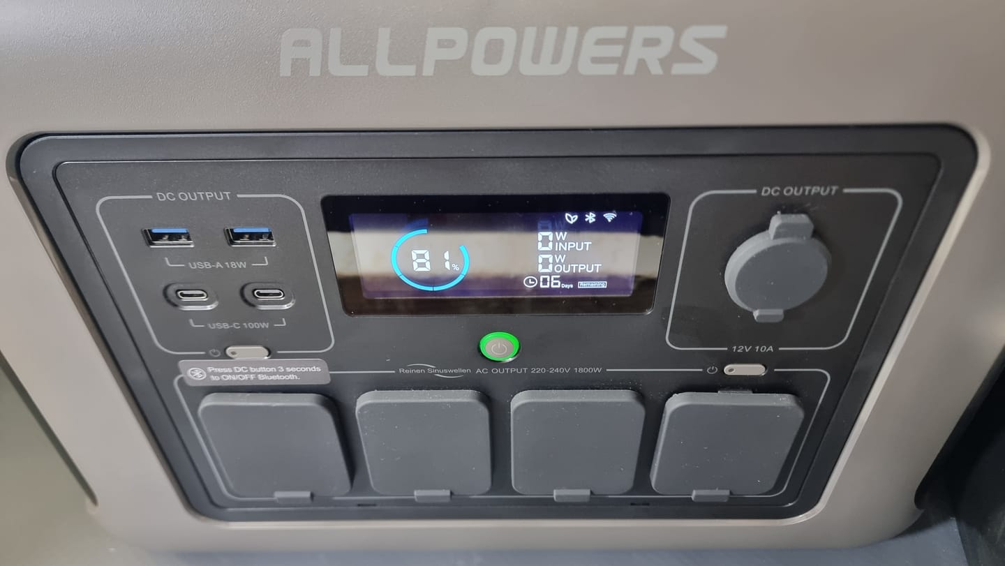 Customer photo review of ALLPOWERS R1500 Portable Power Station 1800W 1152Wh LiFeP04 Battery
