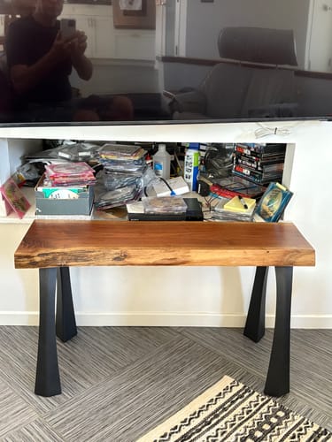 Customer photo review of Bench Legs 116 Nura 16.2" H Minimalist Modern Style