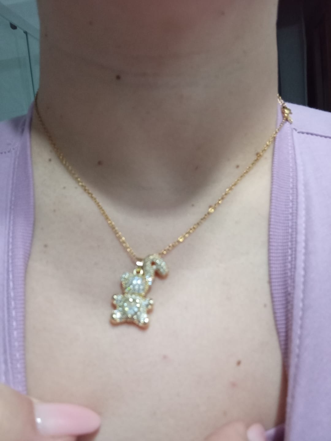Customer photo review of Collana Teddy Mama