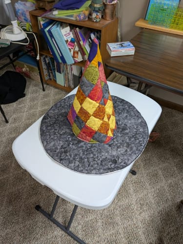 Customer photo review of Spellbound Quilted Witch Hat Sewing Pattern | Printed Pattern
