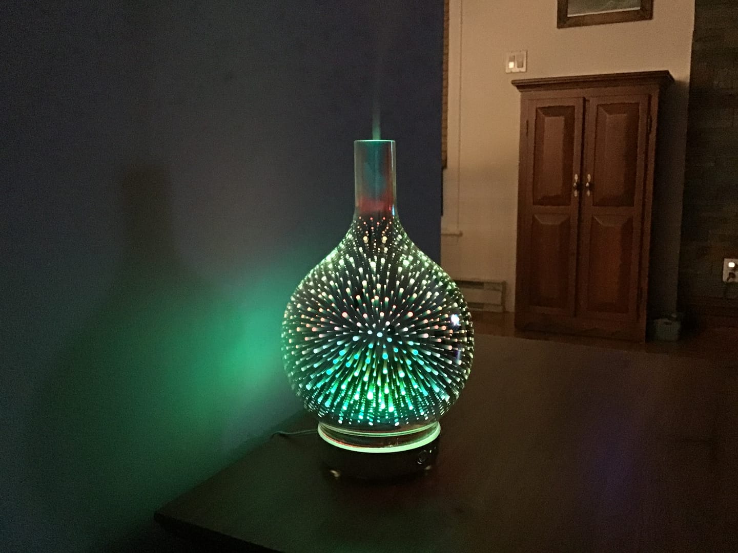 Customer photo review of Oil Aroma Diffuser 3D Glass