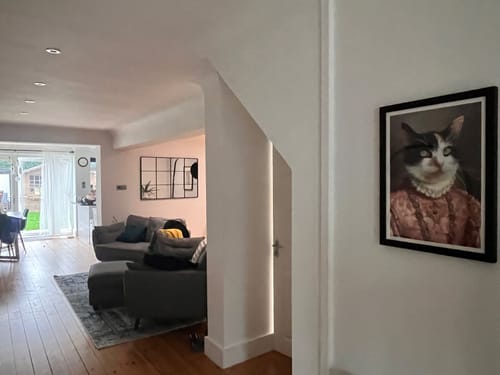 Customer photo review of The Duchess - Custom Vintage Pet Portrait