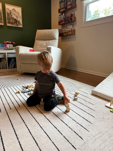 Customer photo review of Montessori Wooden Building Blocks