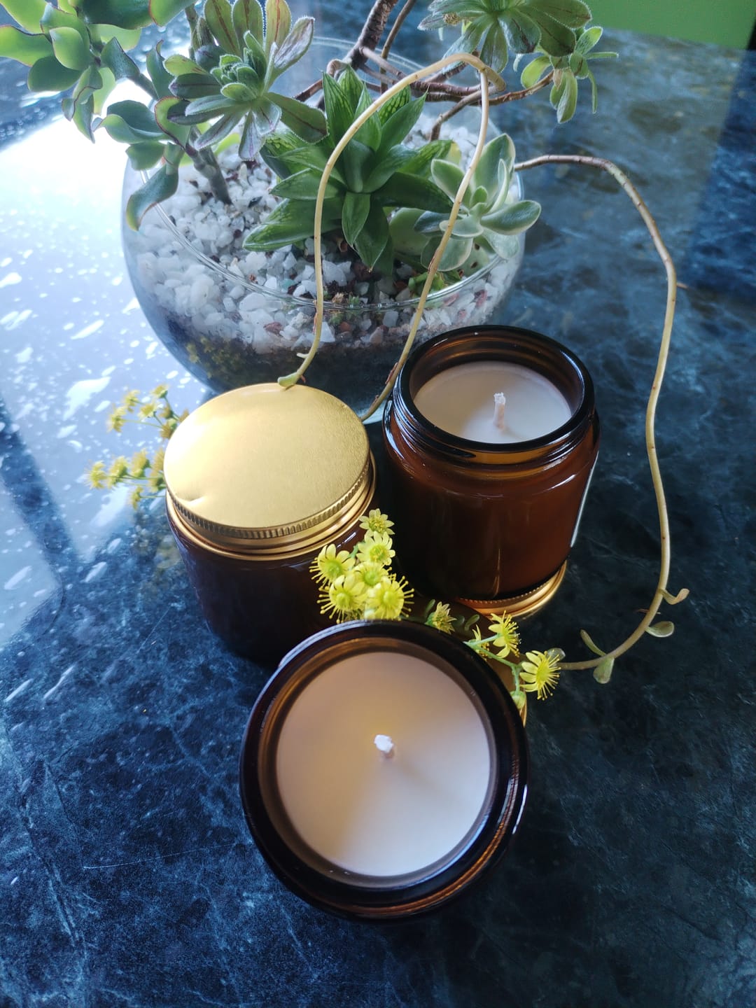 Customer photo review of Kit inicial Velas Recipiente + Taller