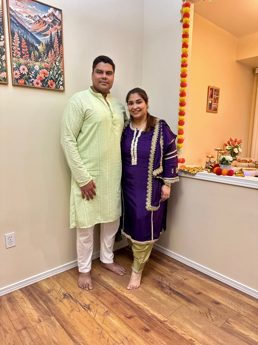 Customer photo review of Mint Green Chikan Kurta