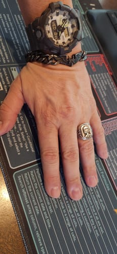 Customer photo review of Masters Of The Air - Wings Of Valor Bracelet: Helps Pair Veterans With A Service Dog or Shelter Dog