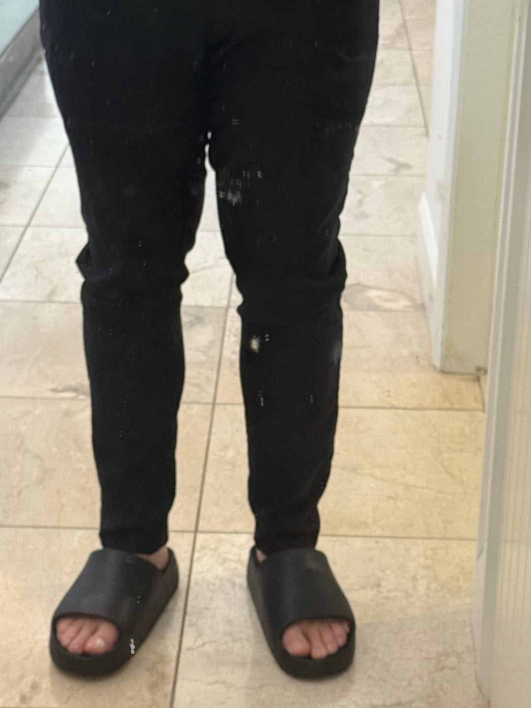 Customer photo review of Black Slim Fit Chino