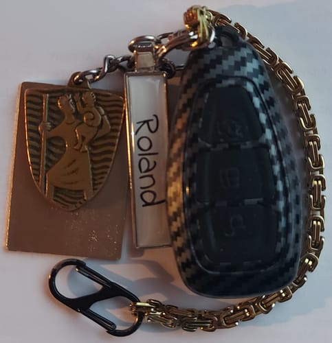 Customer photo review of Kennzeichen Schlüsselanhänger Mini Nummernschild Metall