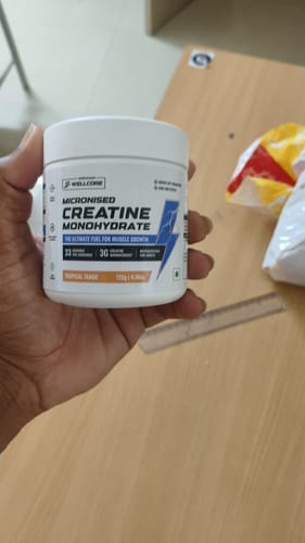 Customer photo review of Wellcore - Pure Micronised Creatine Monohydrate (122g, 33 Servings) Tropical Tango