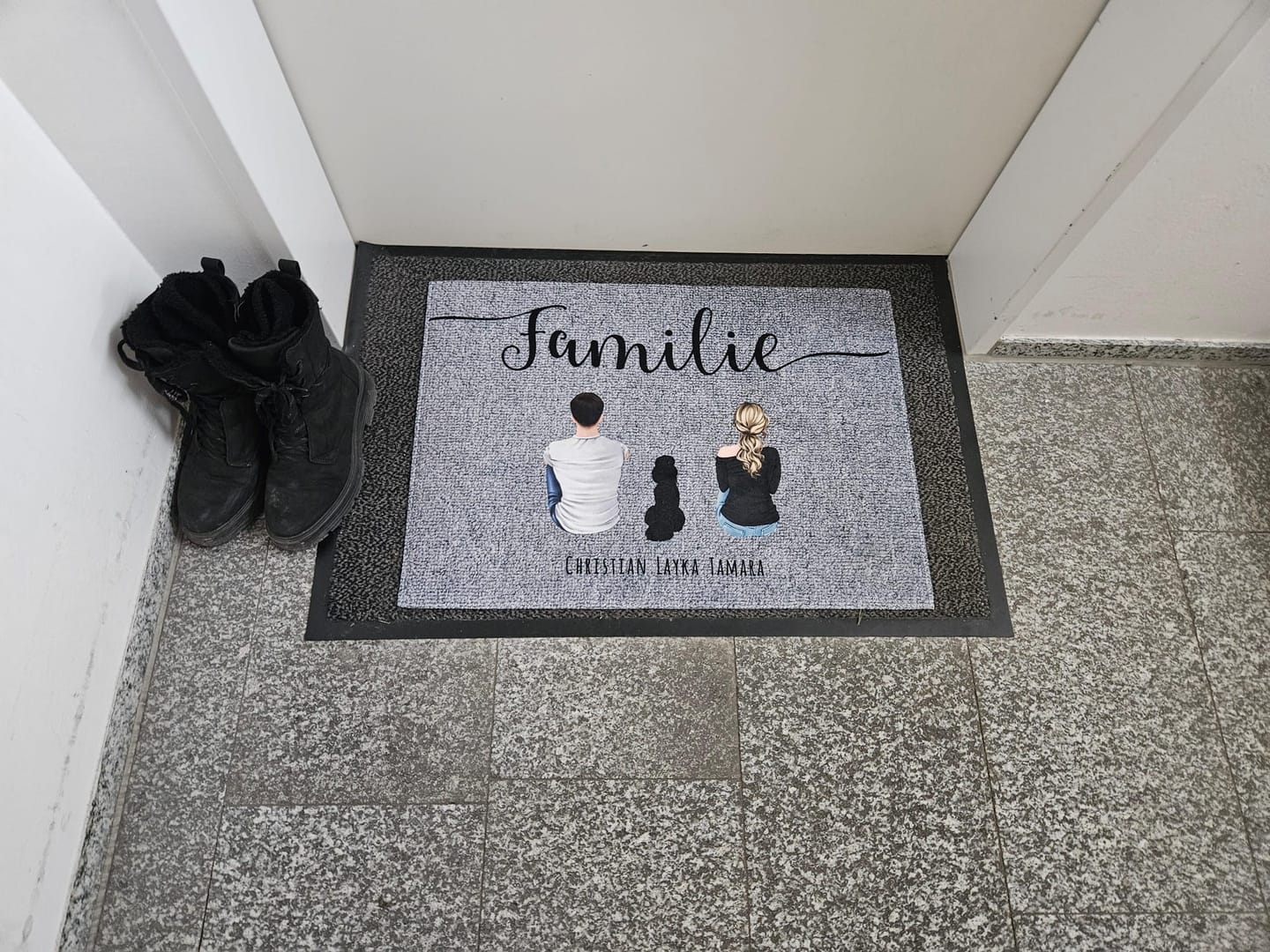Customer photo review of Pärchen - Individuelle Fußmatte
