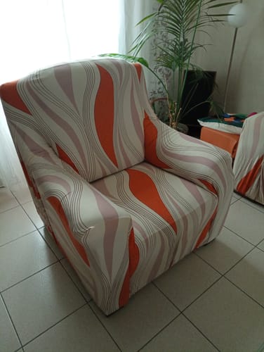 Customer photo review of Luxury - Housses Extensibles de Fauteuil et Canapé