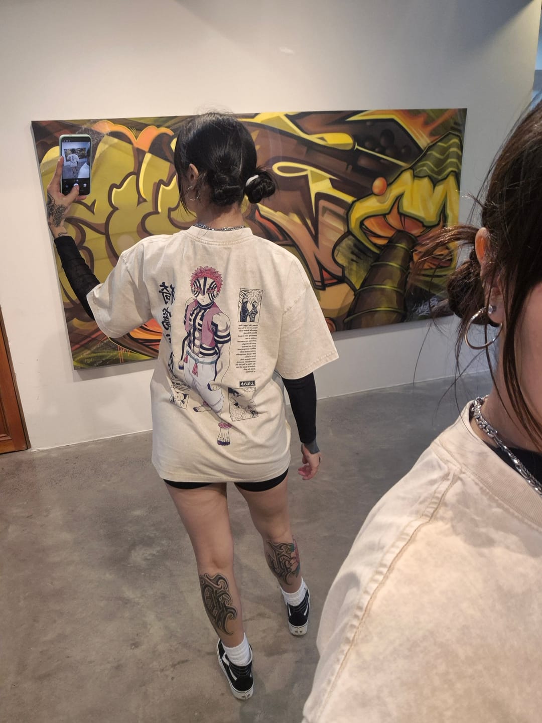 Customer photo review of Camisa Akaza - Kimetsu no Yaiba