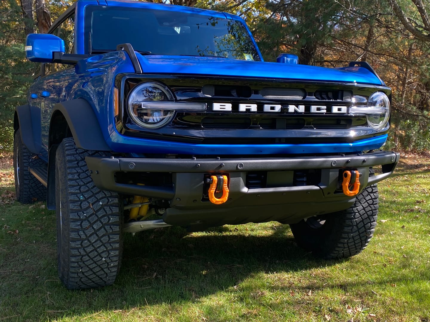 Customer photo review of GearAmerica UBER Shackles with Anti-Theft Lock (Orange) | Forged Carbon Steel | 80,000 lb (40T) MBS & 20,000 lb (10T) WLL